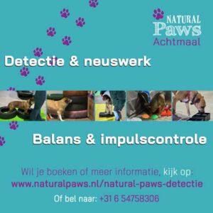 promovierkant 1 new Natural Paws Detectie Dierwijzer